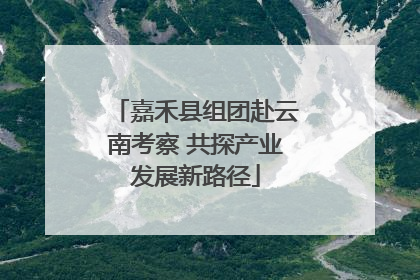 嘉禾县组团赴云南考察 共探产业发展新路径